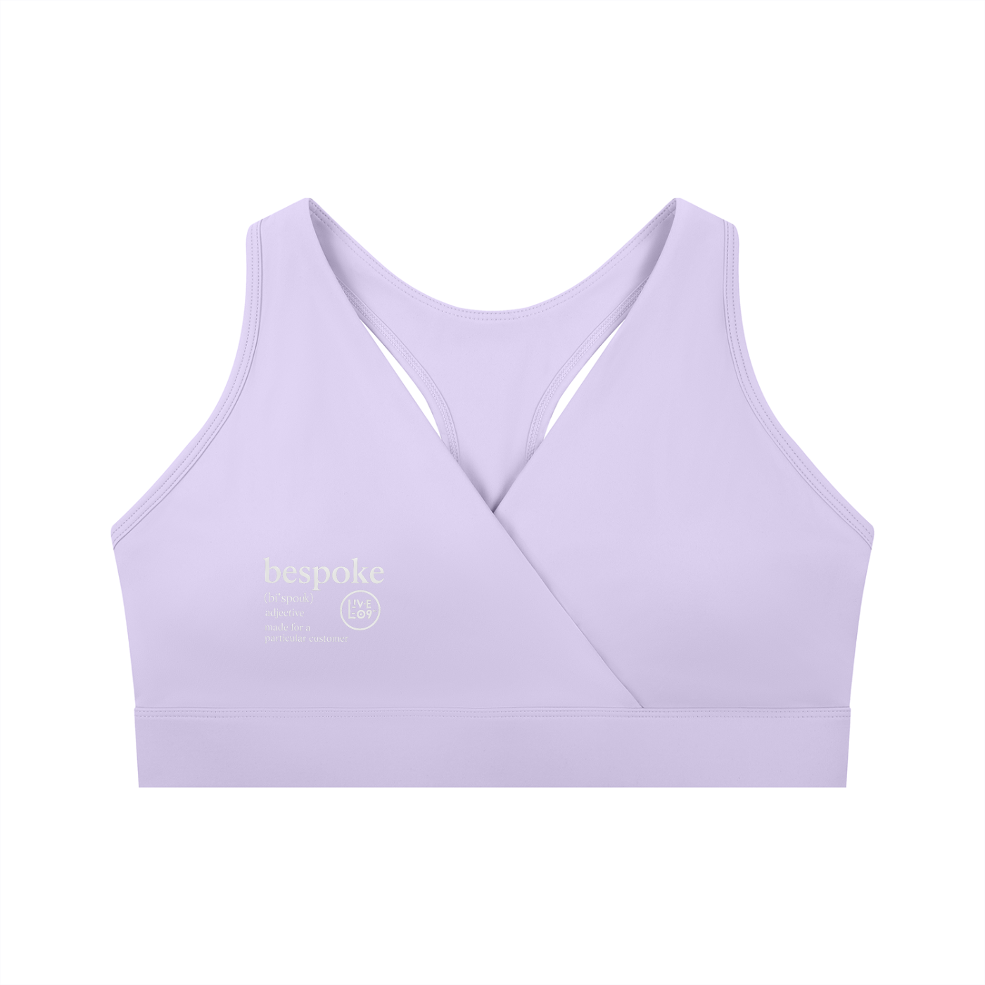 LIVELE09 Women's Crossover V-Neck Sports Bra