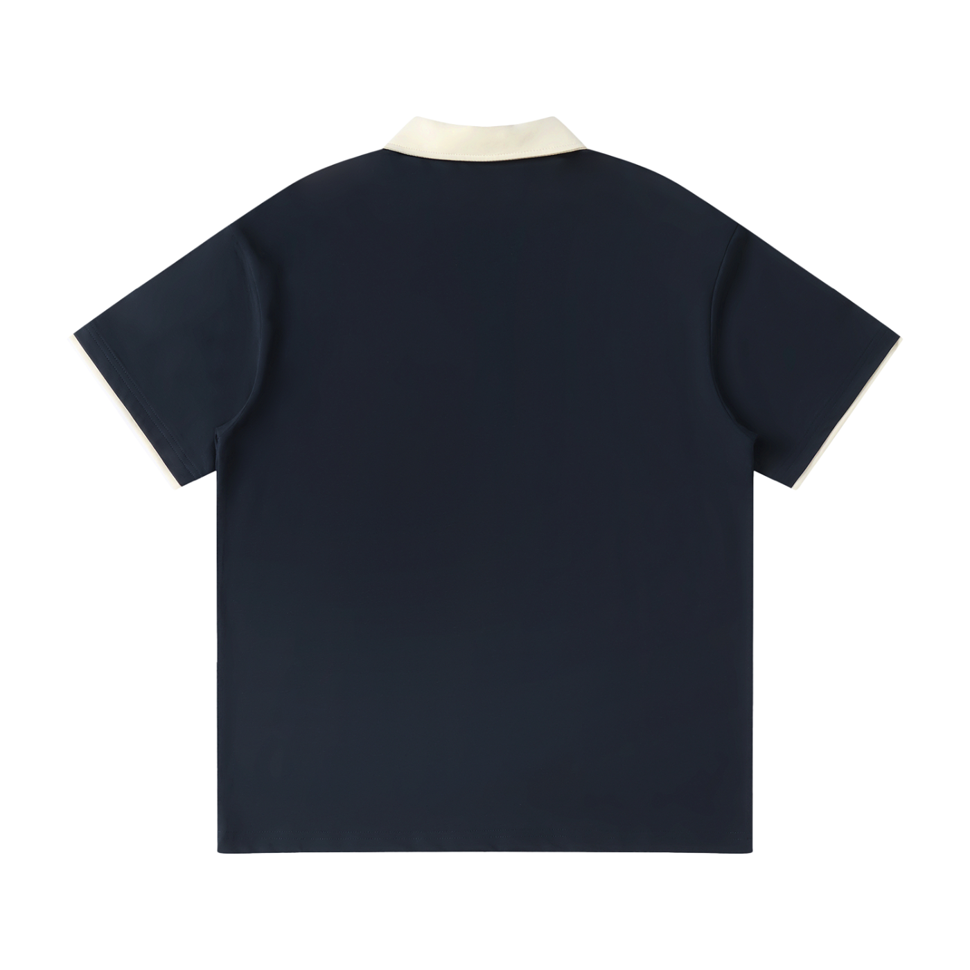LIVELE09 Contrast Collar Raglan Polo Shirt