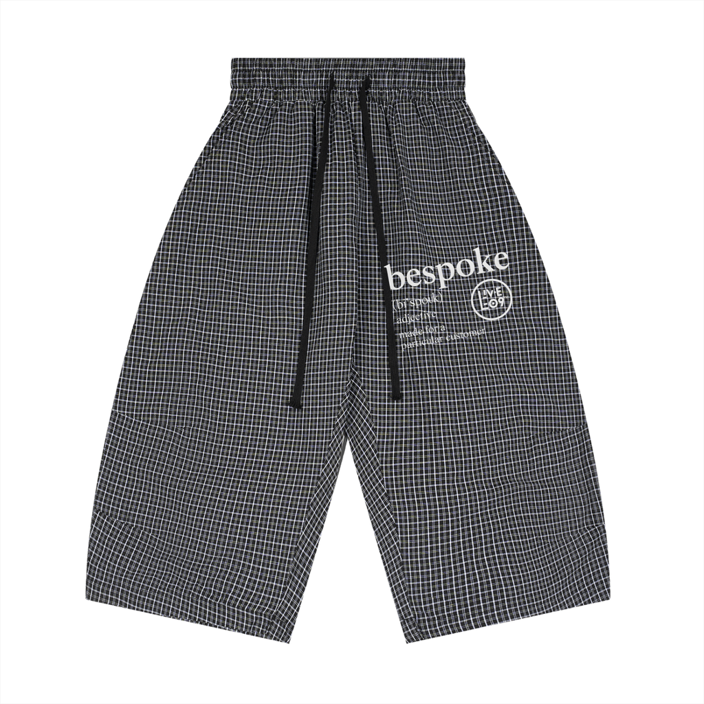 LIVELE09 Plaid Loose Capri Shorts