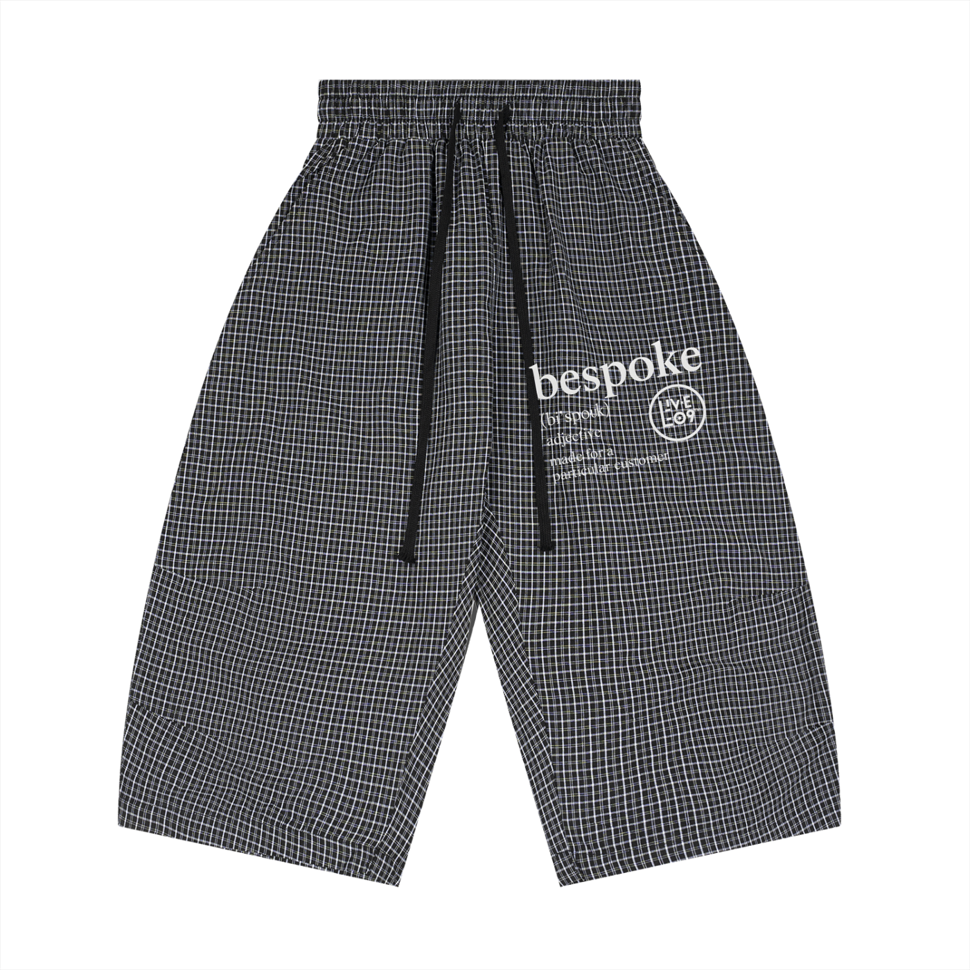 LIVELE09 Plaid Loose Capri Shorts