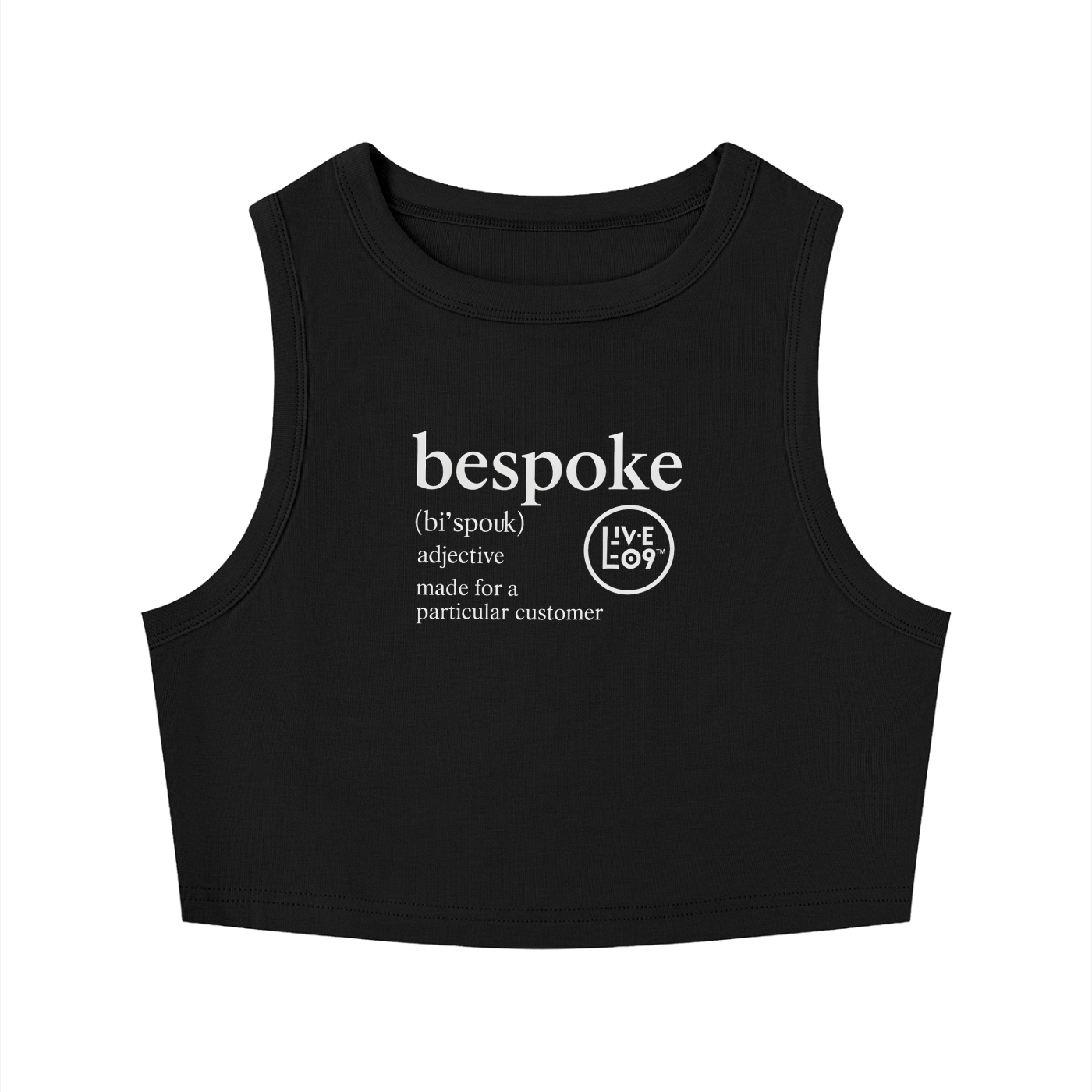 LIVELE09 Women's Tight Crewneck Crop Tank Top