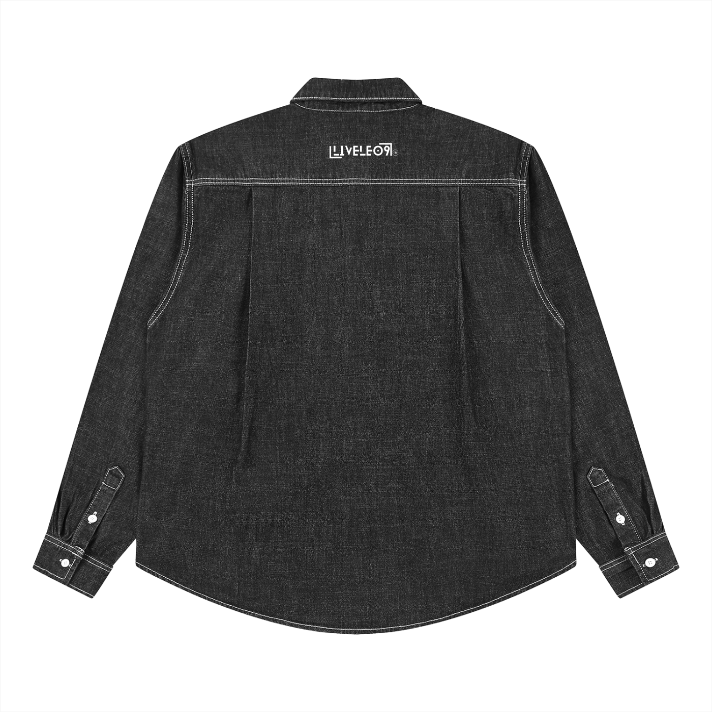 LIVELE09 Vintage Wash Denim Shirt