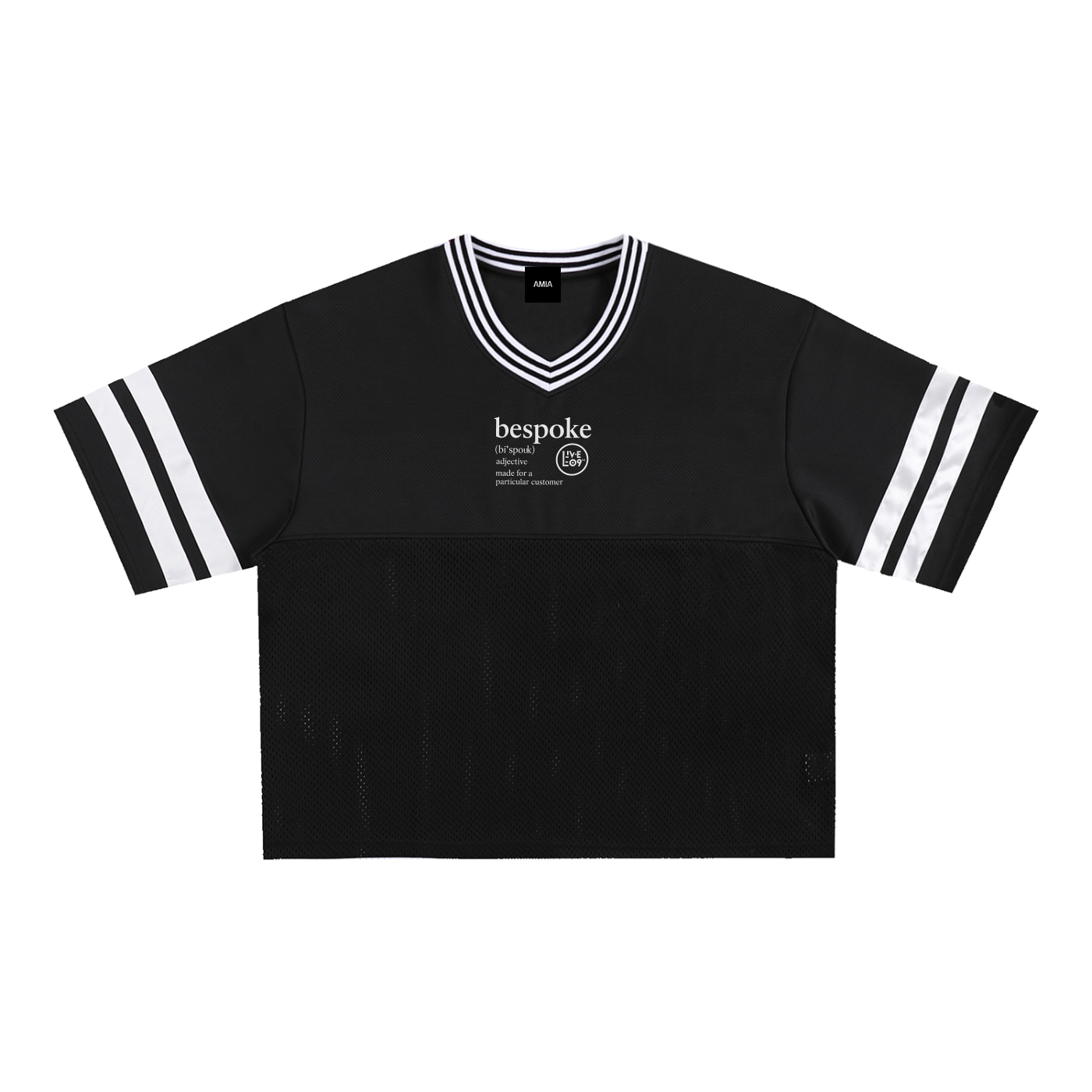 LIVELE09 Taped Mesh Boxy T-Shirt