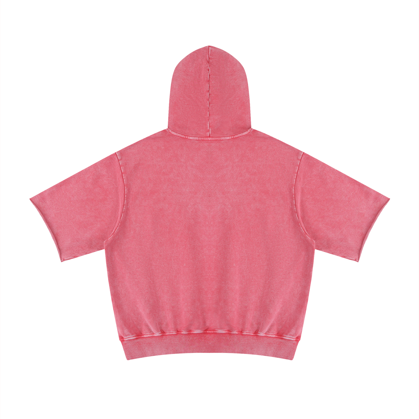 LIVELE09 Mineral Wash Short Sleeve Hoodie