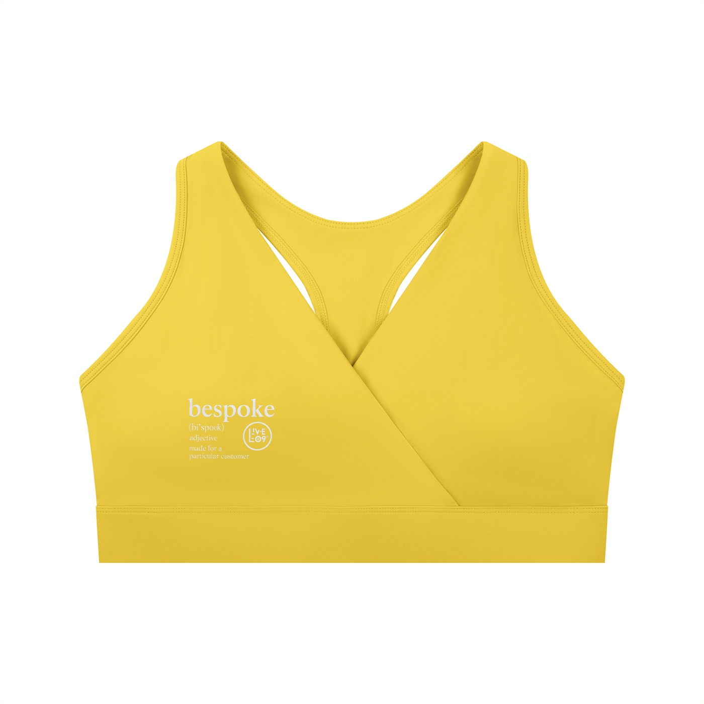LIVELE09 Women's Crossover V-Neck Sports Bra