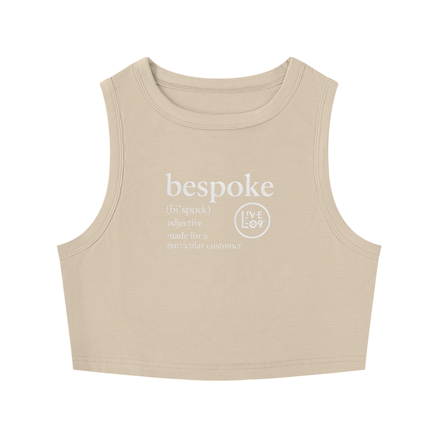 LIVELE09 Women's Tight Crewneck Crop Tank Top