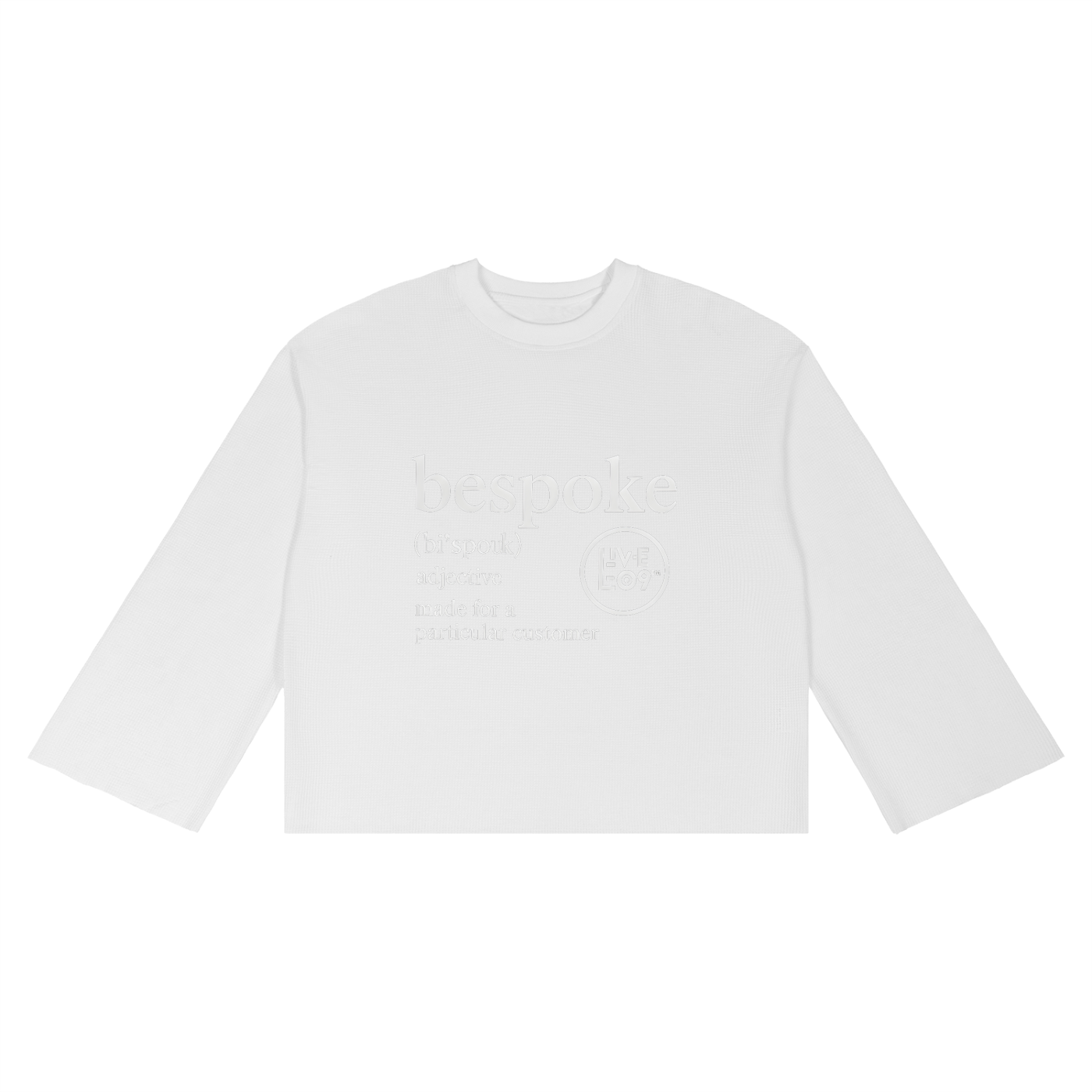 LIVELE09 Waffle Raw Edge T-Shirt