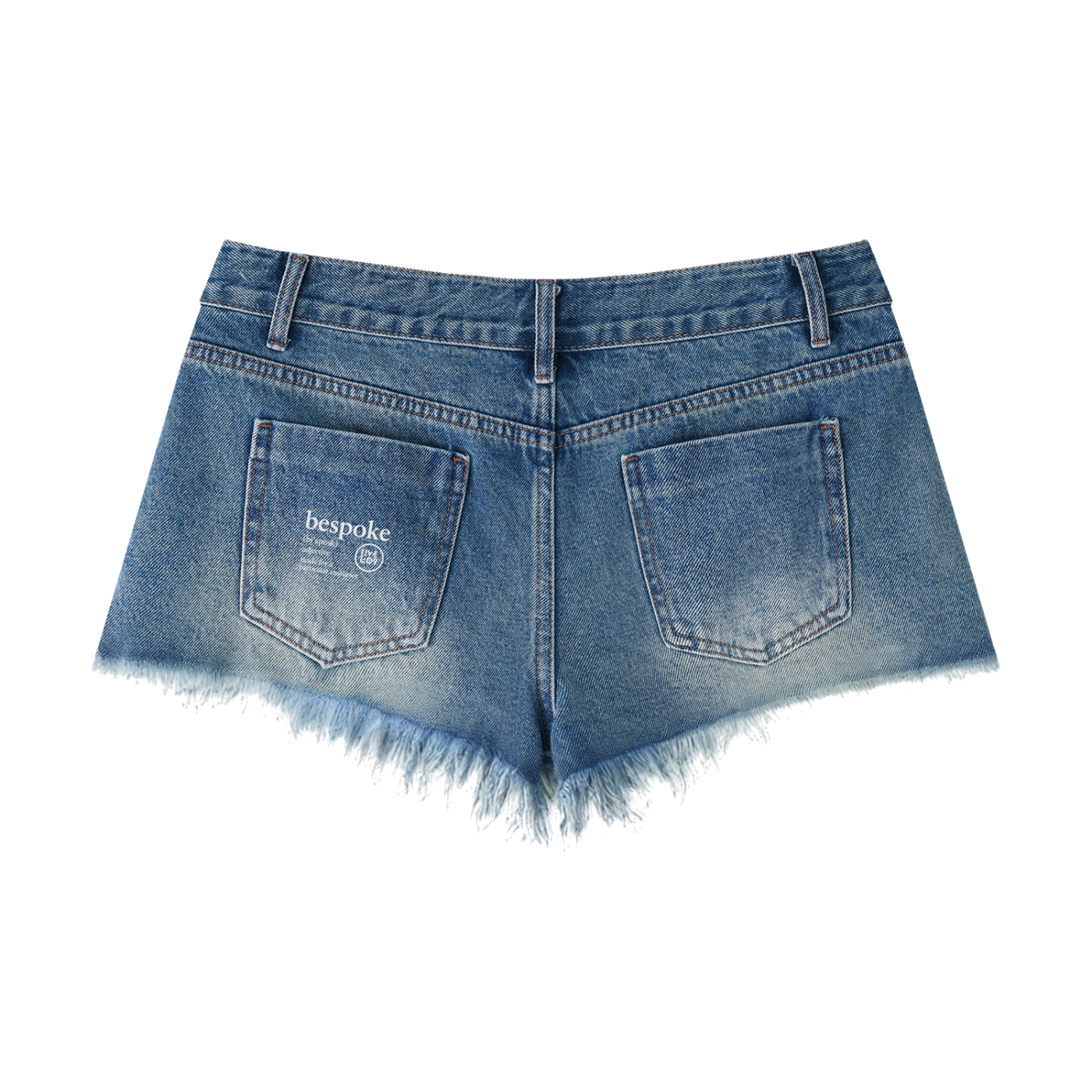 LIVELE09 Women's Vintage Wash Raw Hem Denim Shorts