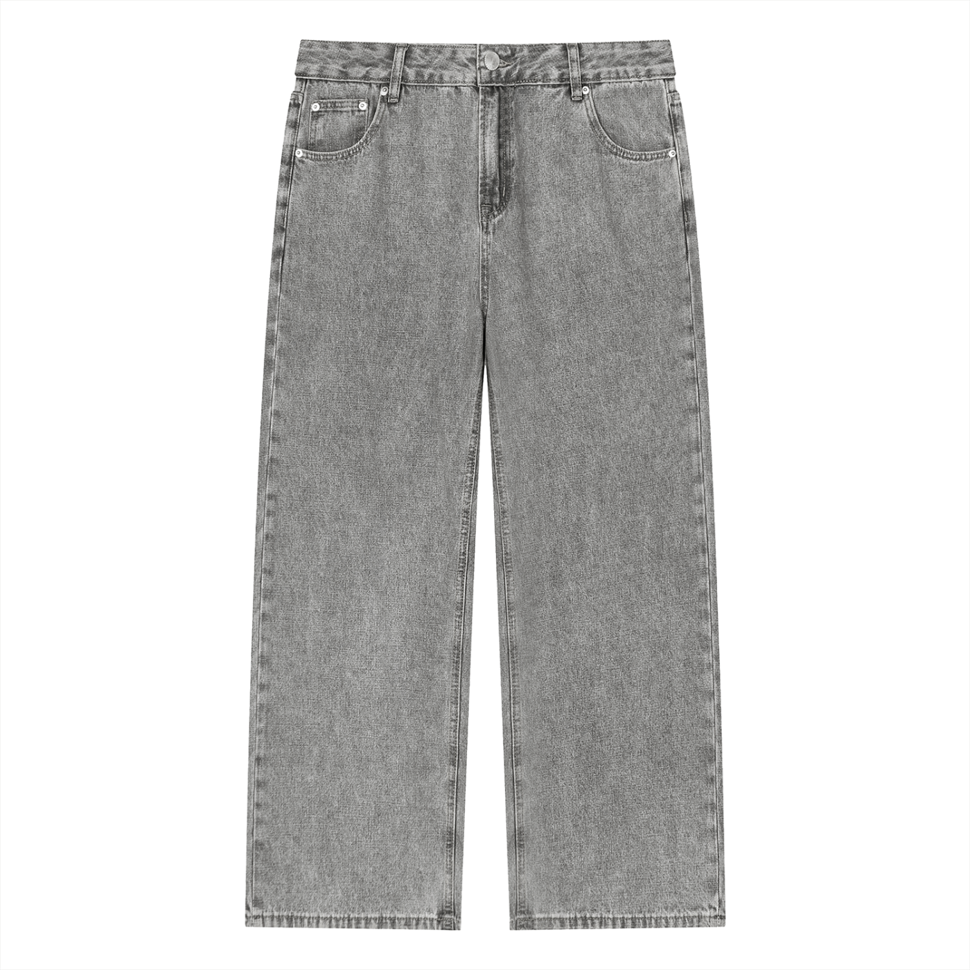 LIVELE09 Vintage Wash Straight Leg Jeans