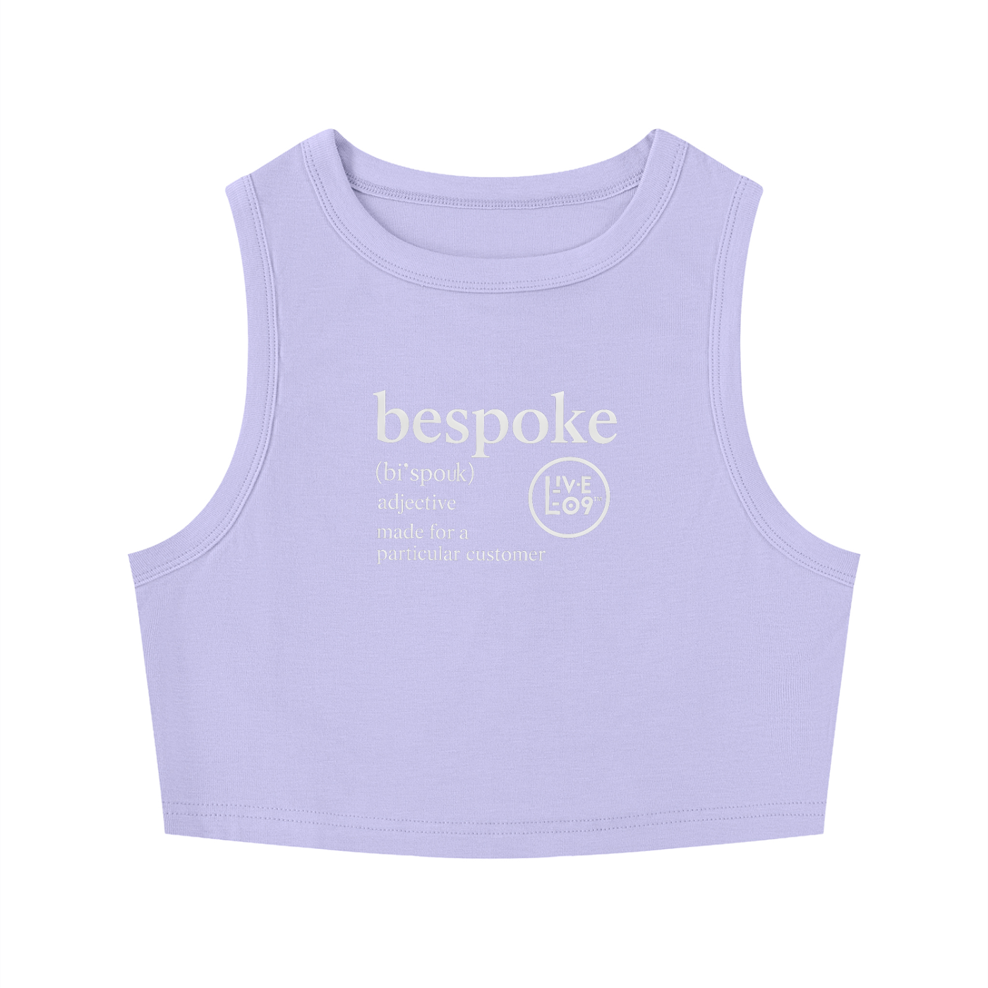 LIVELE09 Women's Tight Crewneck Crop Tank Top