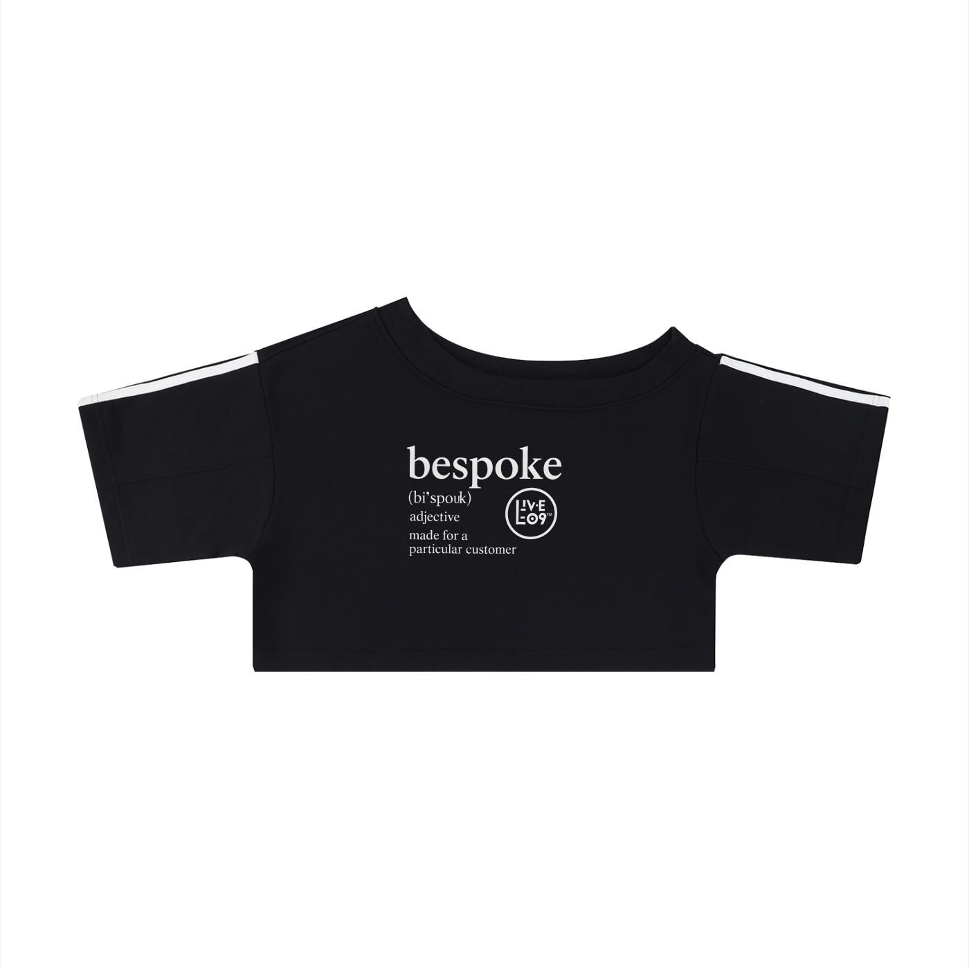 LIVELE09 Women's Off-the-Shoulder Crop T-Shirt