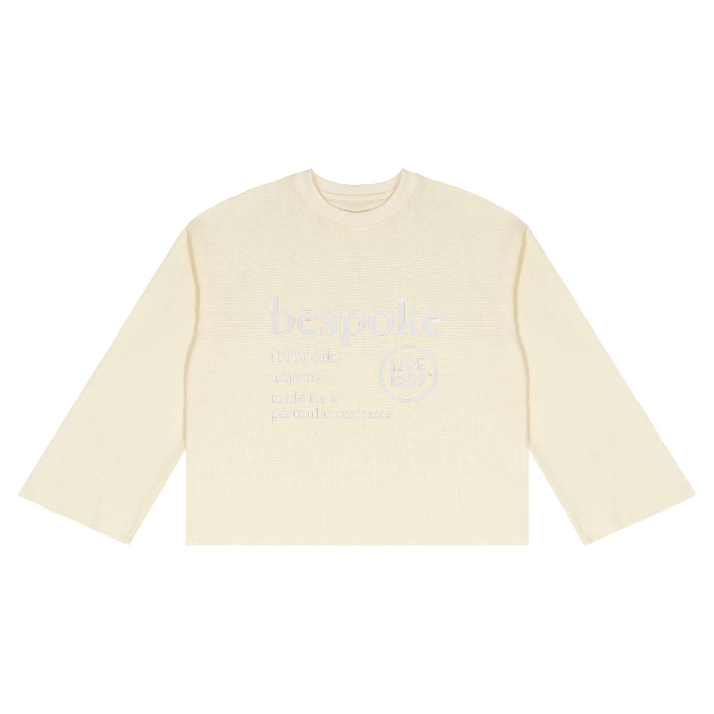 LIVELE09 Waffle Raw Edge T-Shirt
