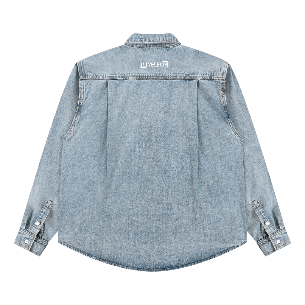 LIVELE09 Vintage Wash Denim Shirt