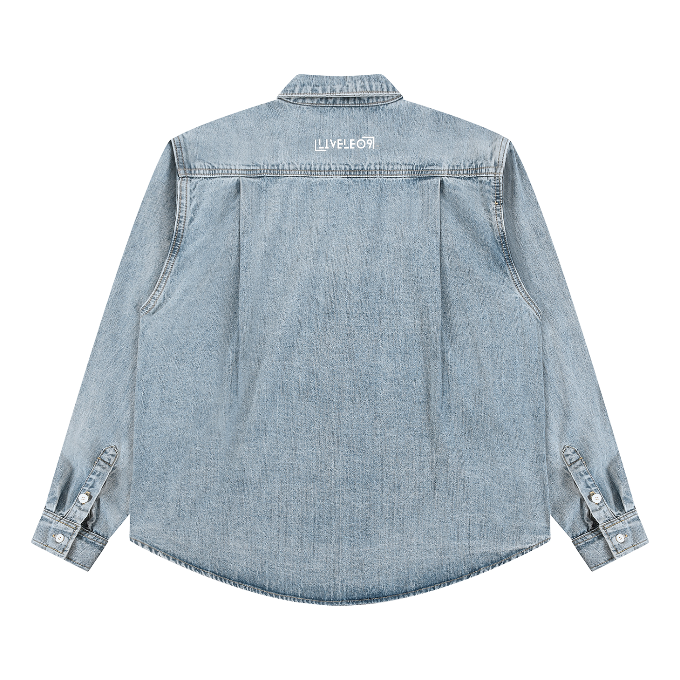 LIVELE09 Vintage Wash Denim Shirt