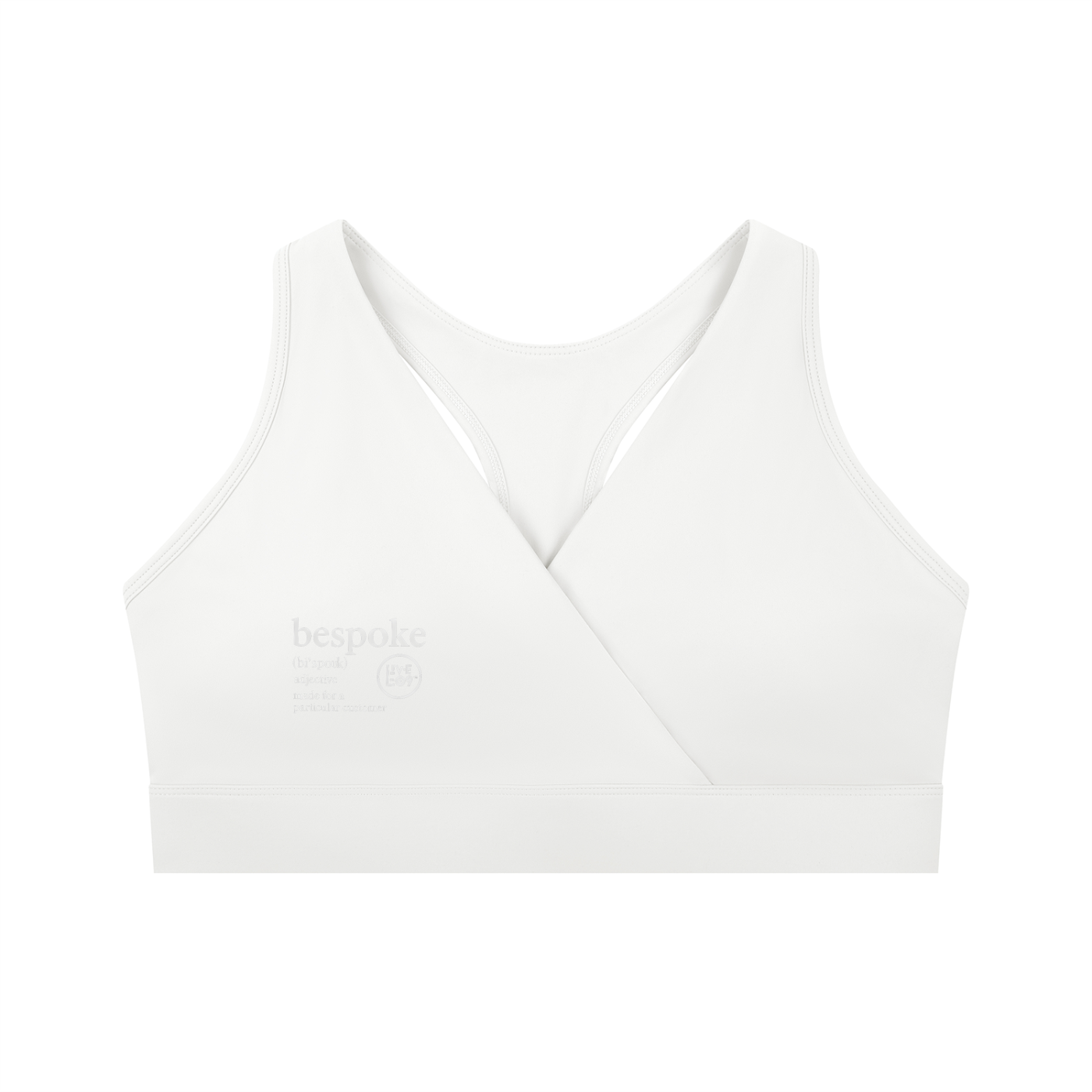 LIVELE09 Women's Crossover V-Neck Sports Bra