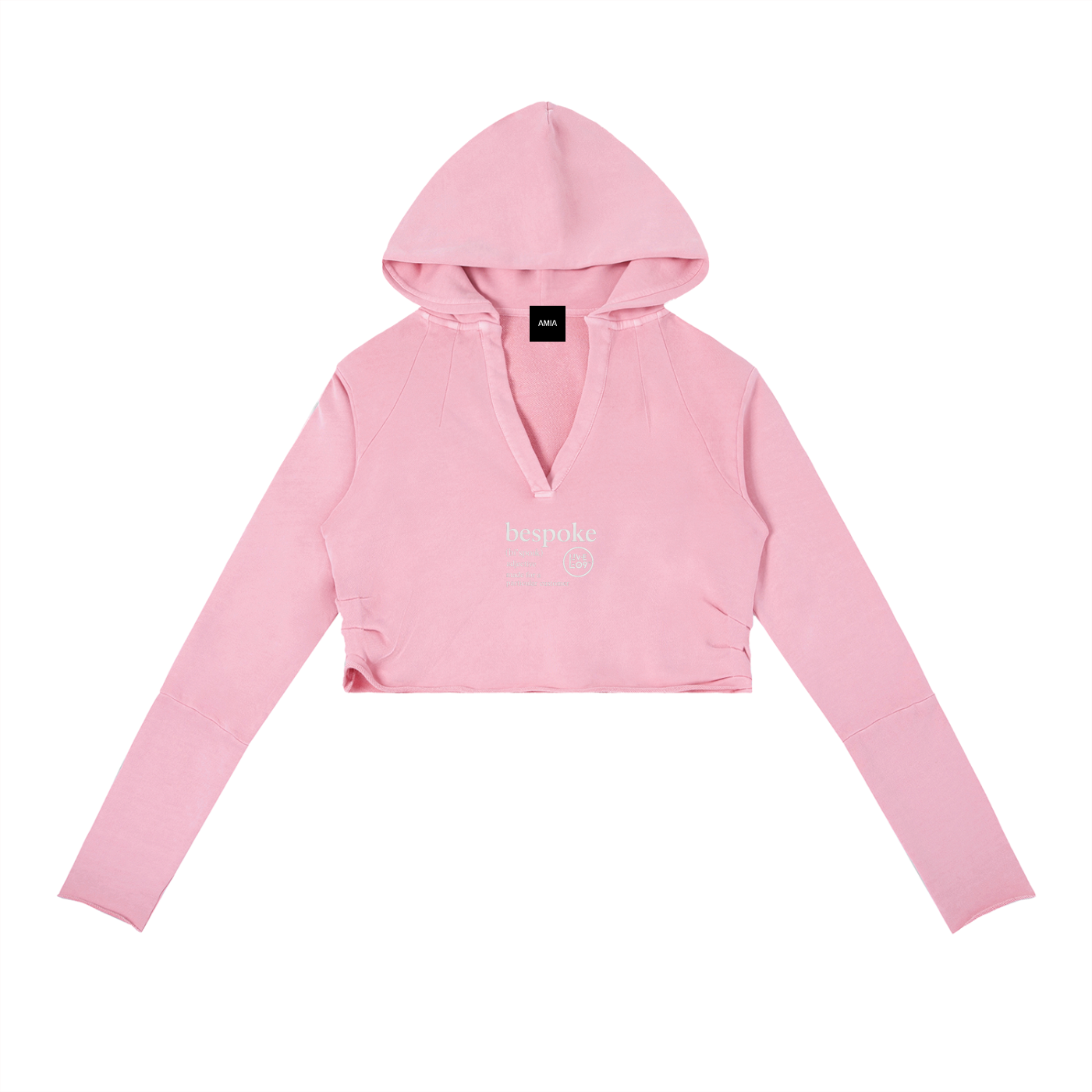 LIVELE09 Vintage Washed Raw Edge Hoodie