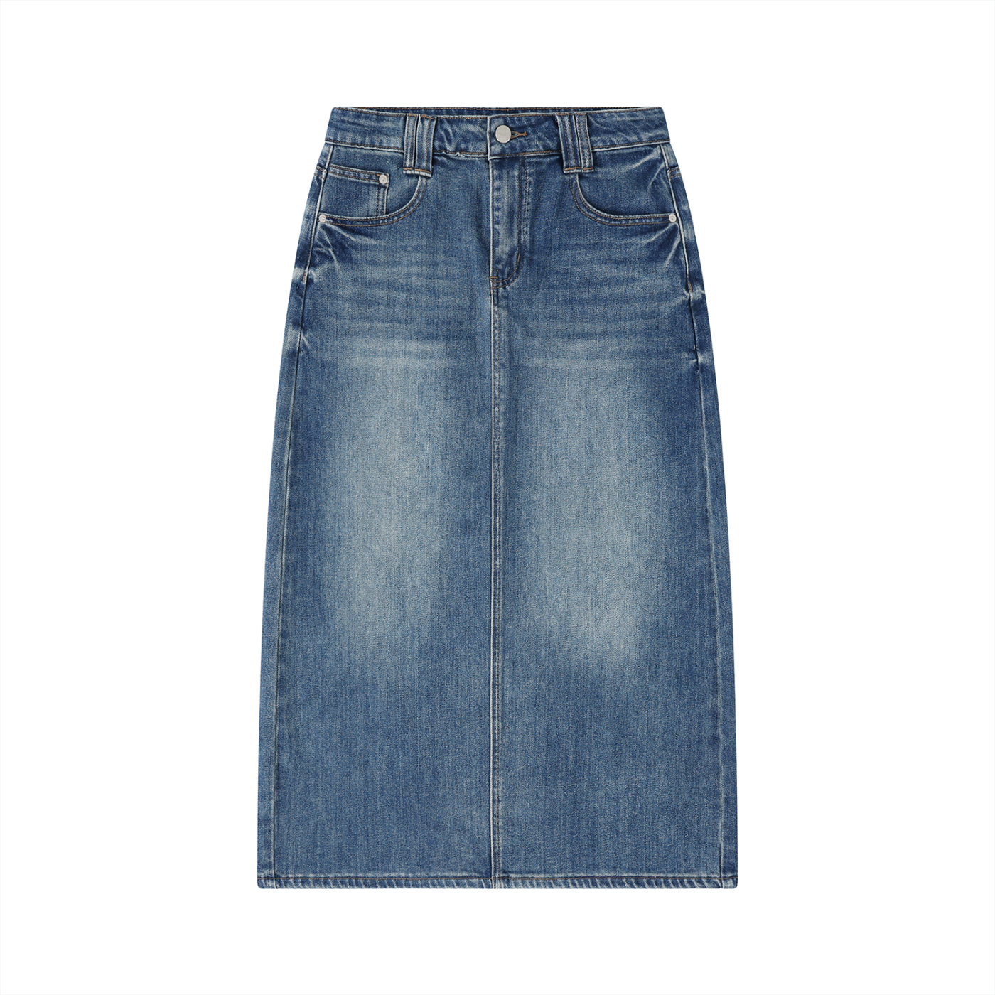 LIVELE09 Women’s Vintage Wash Denim Skirt