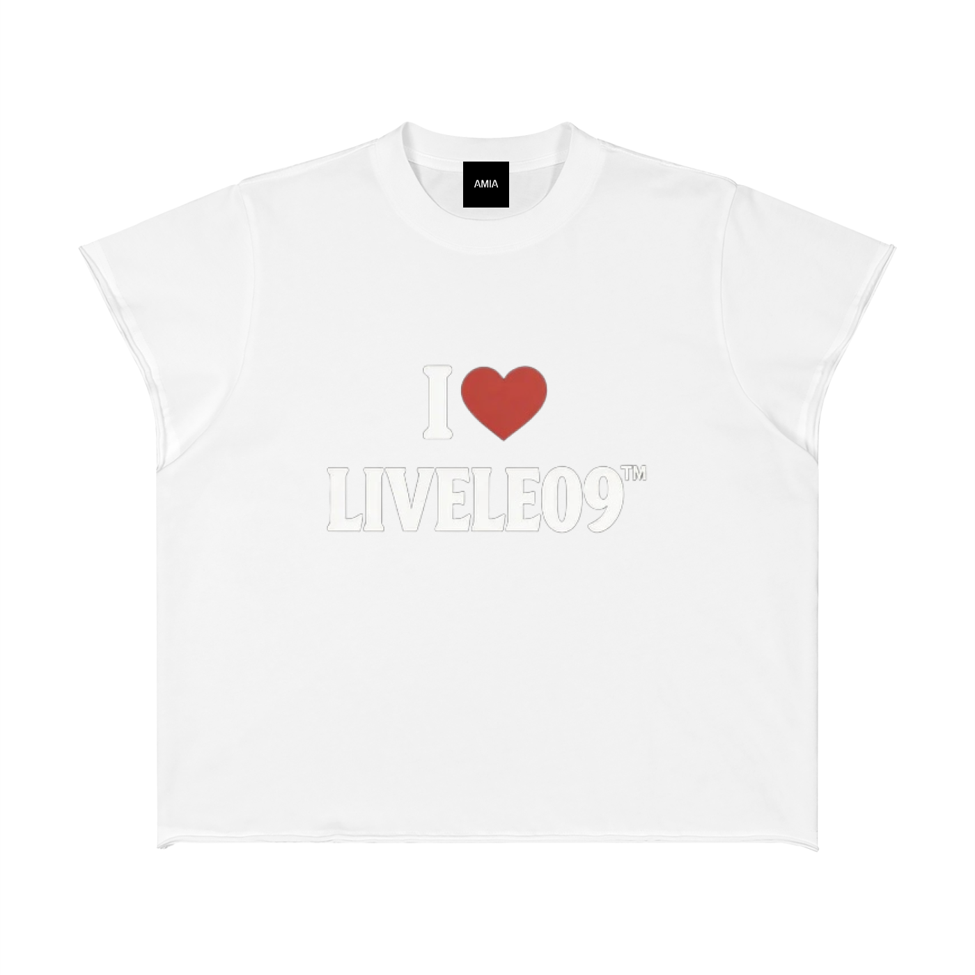 LIVELE09 Boxy Raw Edge T-Shirt