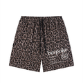 LIVELE09 Heavyweight Leopard Drawstring Shorts