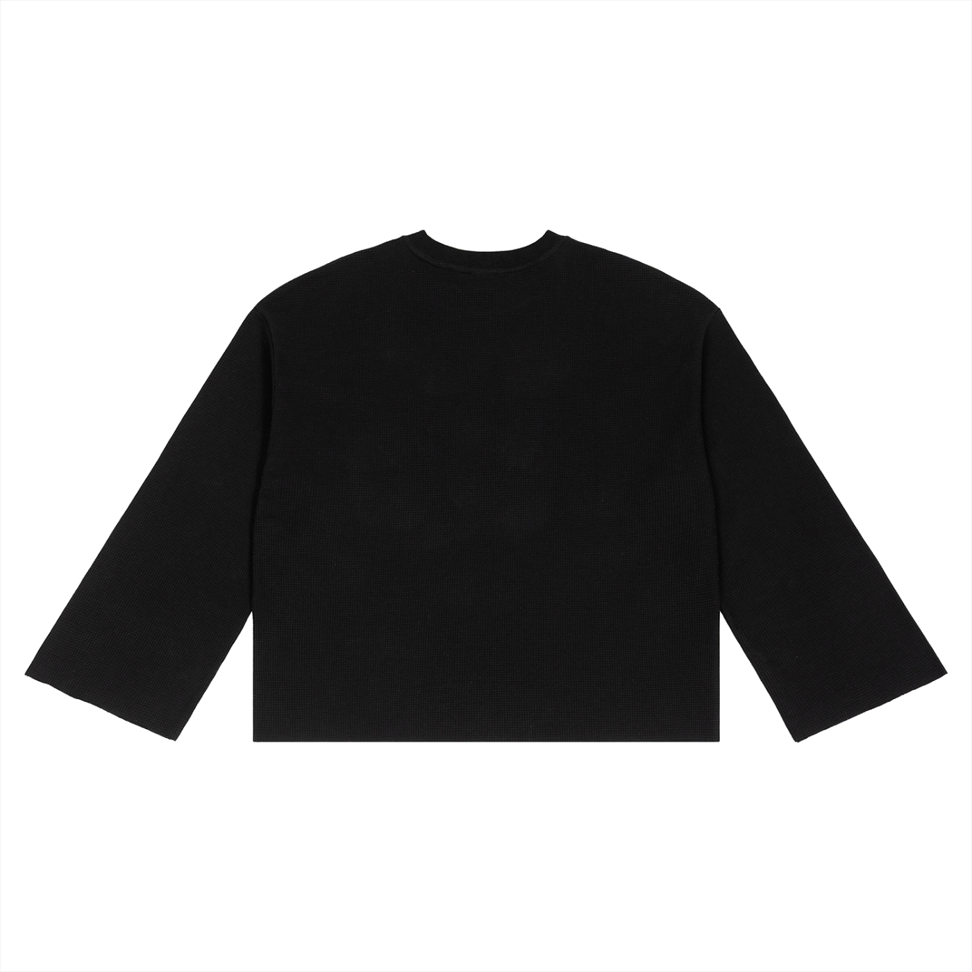 LIVELE09 Waffle Raw Edge T-Shirt