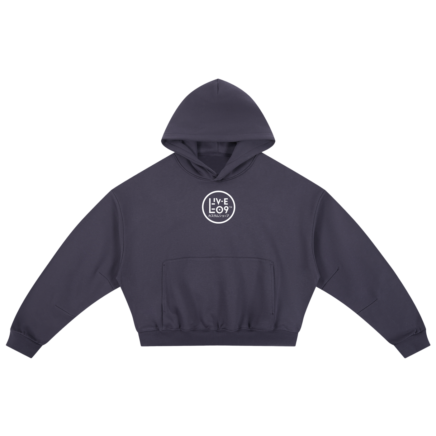 LIVELE09 Essential Boxy Darted Sleeve Hoodie