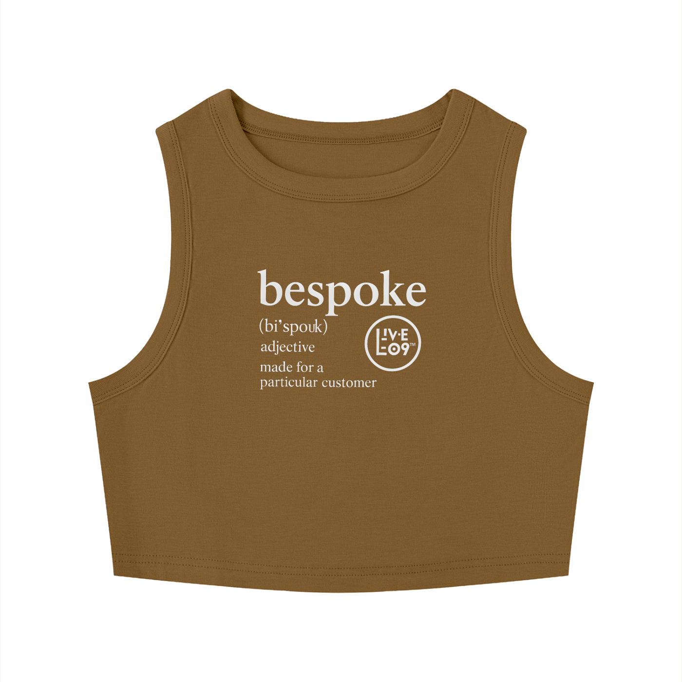 LIVELE09 Women's Tight Crewneck Crop Tank Top