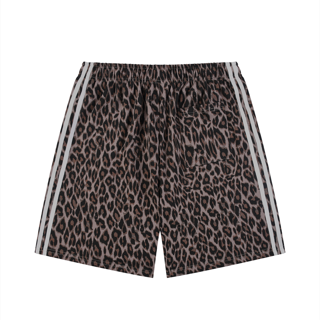 LIVELE09 Heavyweight Leopard Drawstring Shorts