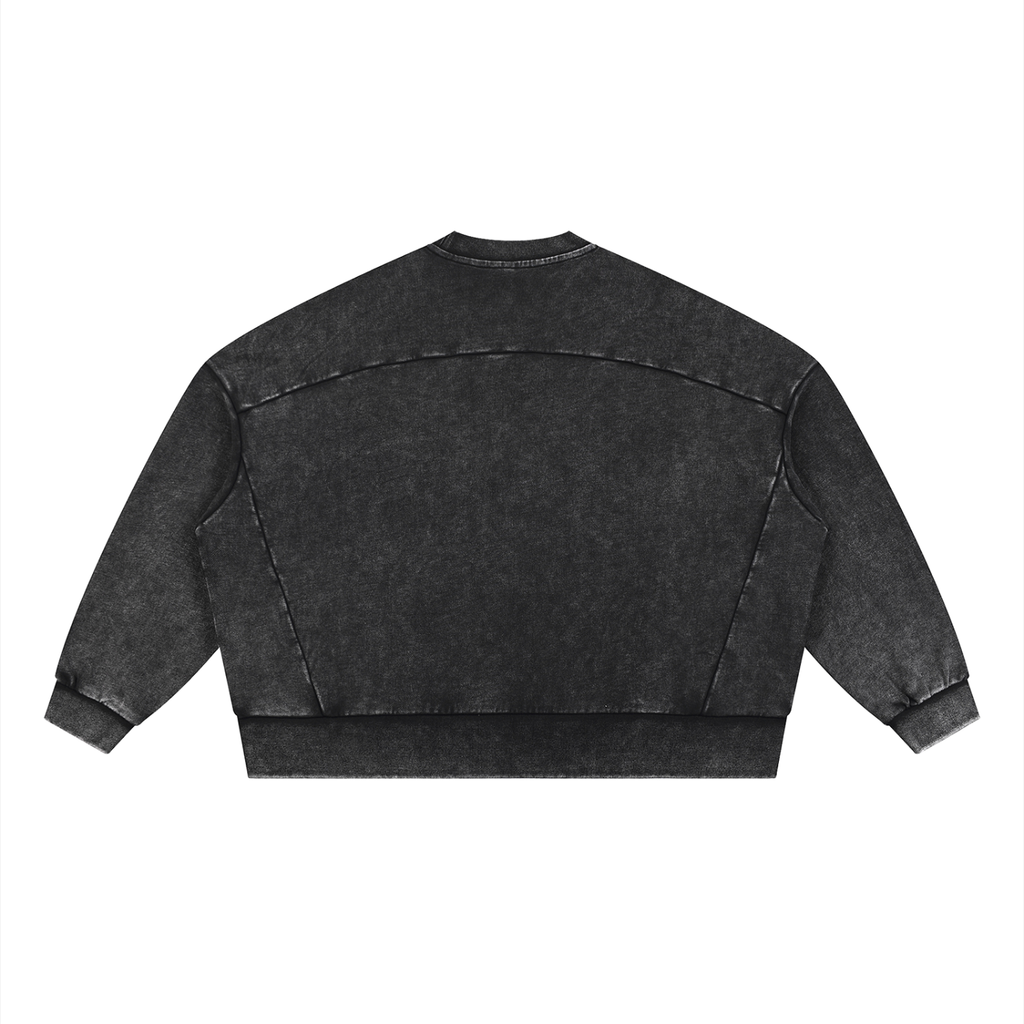 LIVELE09 Mineral Wash Boxy Sweatshirt