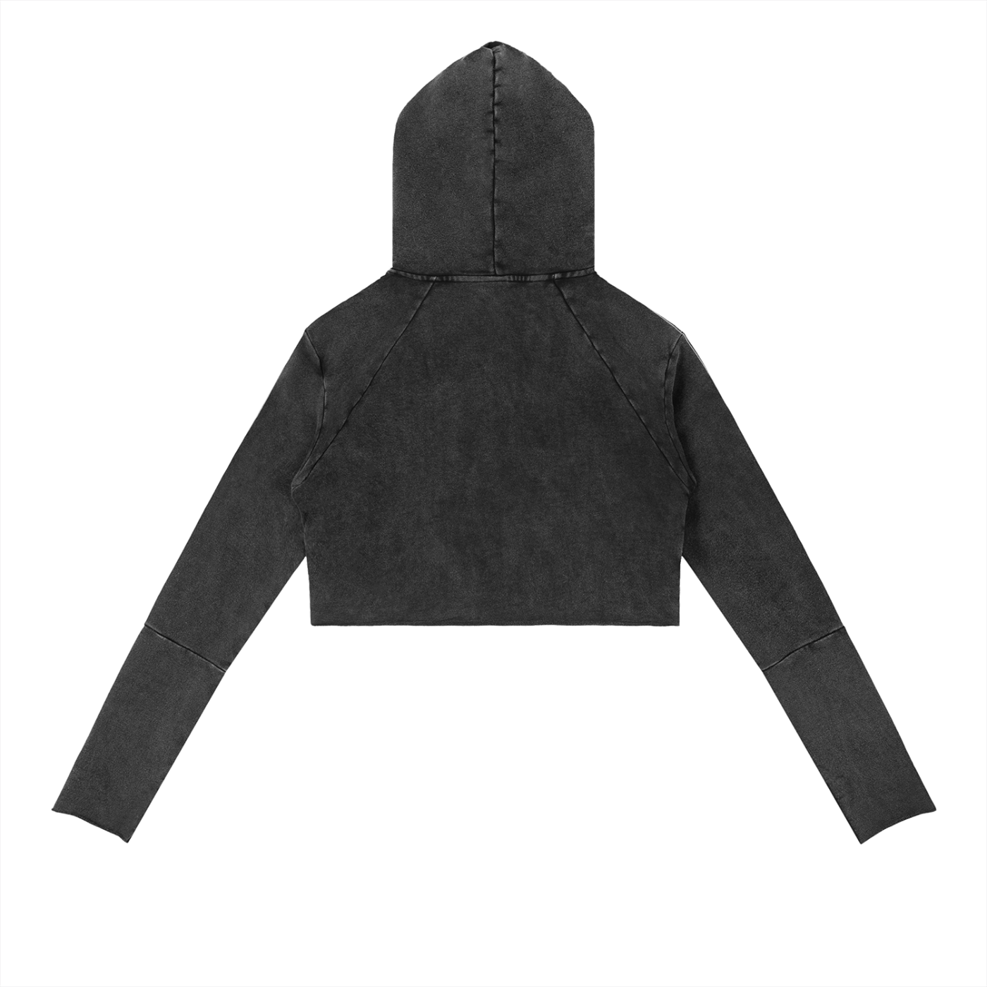 LIVELE09 Vintage Washed Raw Edge Hoodie