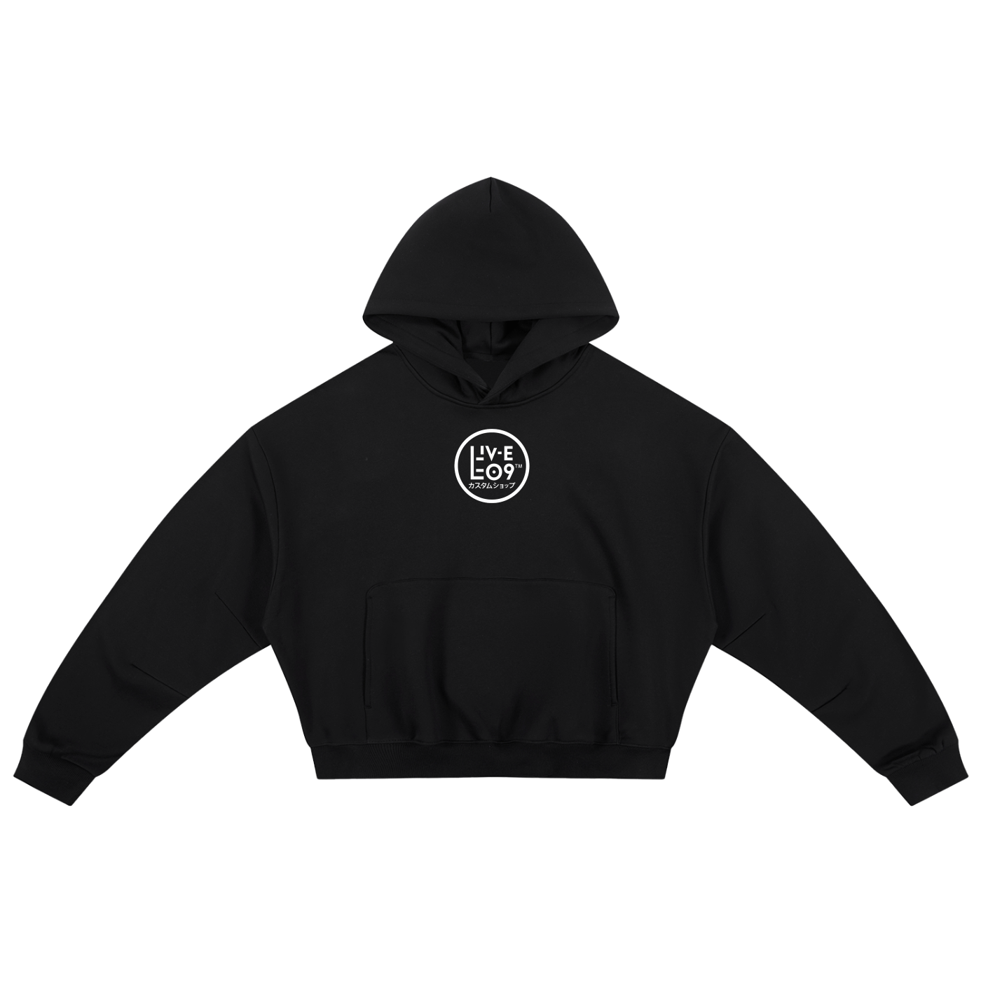 LIVELE09 Essential Boxy Darted Sleeve Hoodie