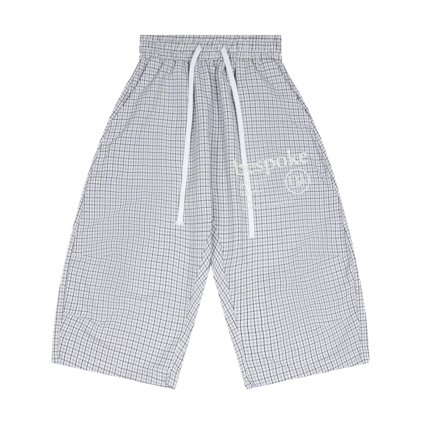 LIVELE09 Plaid Loose Capri Shorts