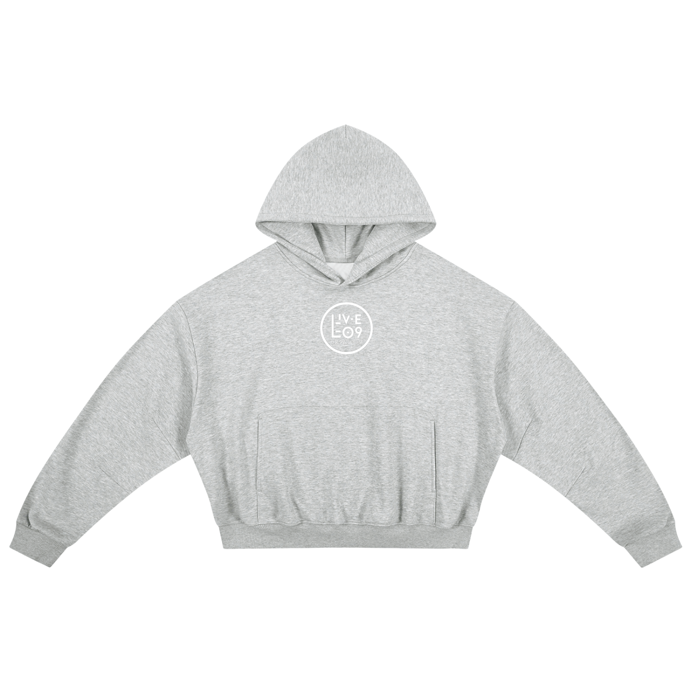 LIVELE09 Essential Boxy Darted Sleeve Hoodie