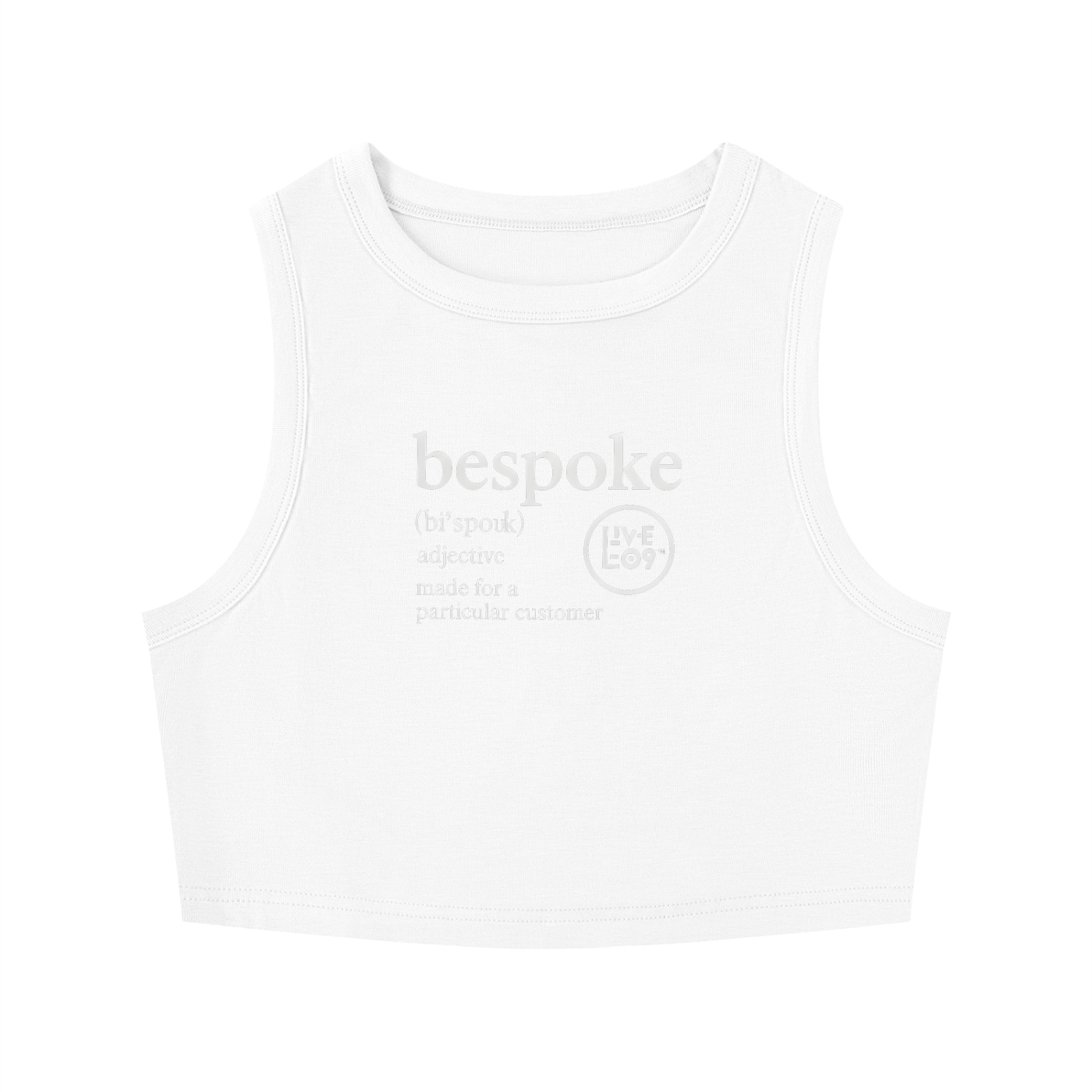 LIVELE09 Women's Tight Crewneck Crop Tank Top