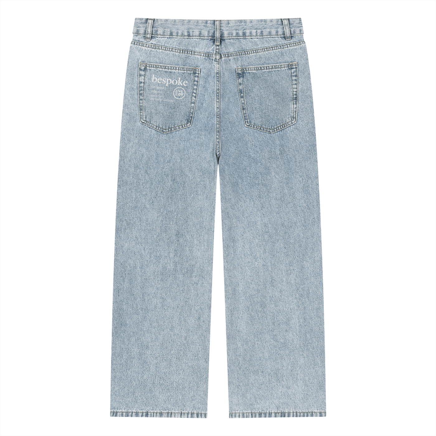 LIVELE09 Vintage Wash Straight Leg Jeans