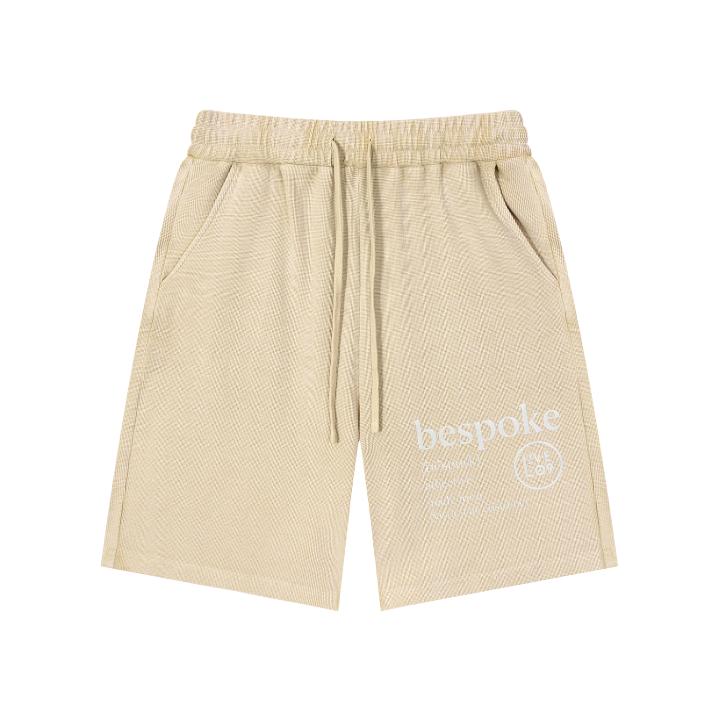LIVELE09 Mineral Wash Waffle Knit Shorts