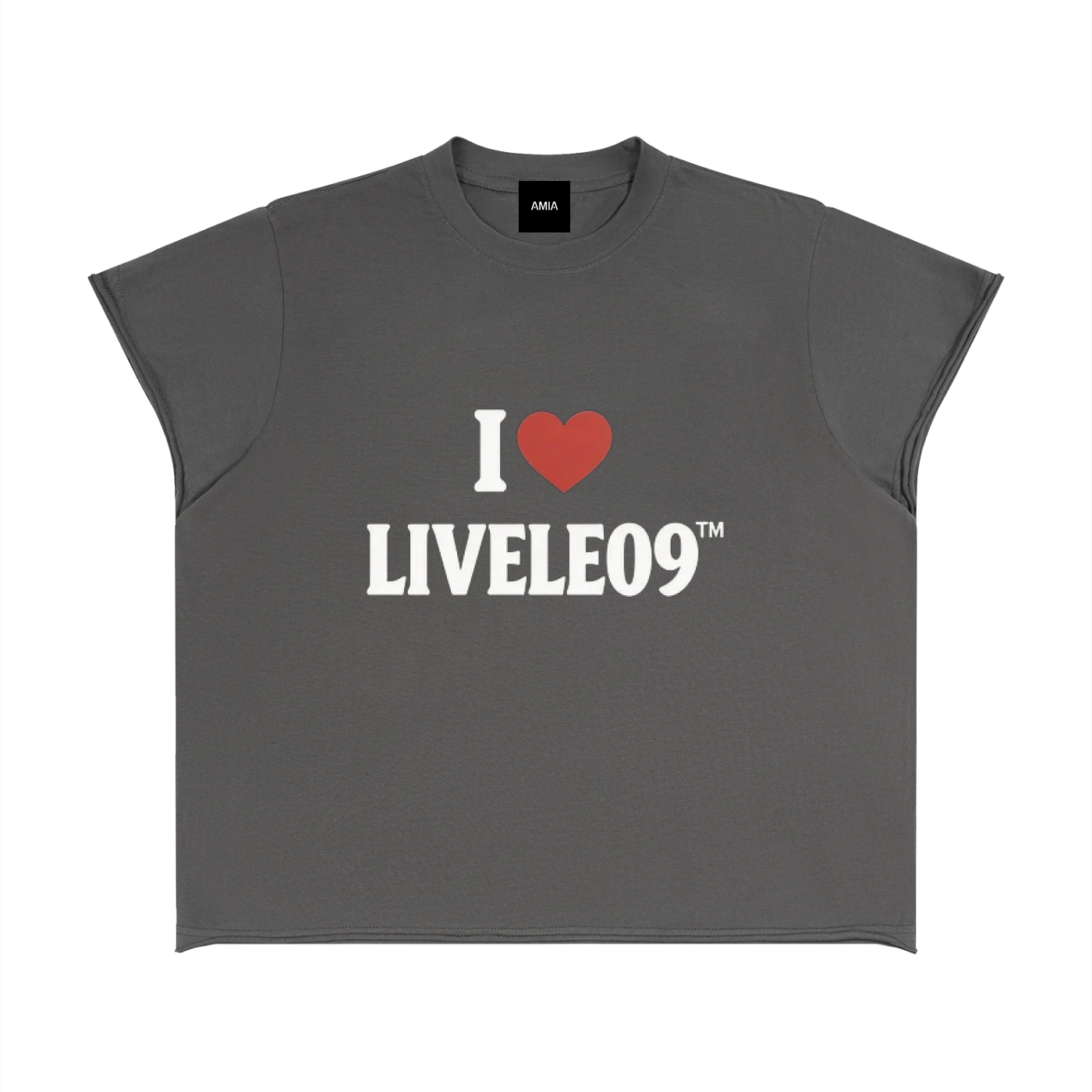 LIVELE09 Boxy Raw Edge T-Shirt