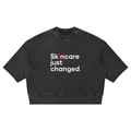 LIVELE09  Mineral Wash Boxy Raw Edge T-Shirt