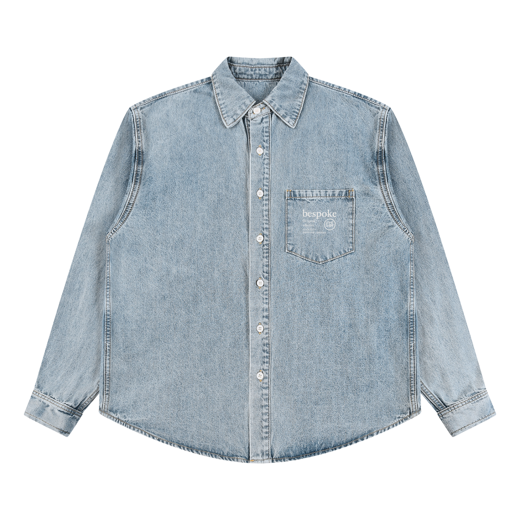 LIVELE09 Vintage Wash Denim Shirt