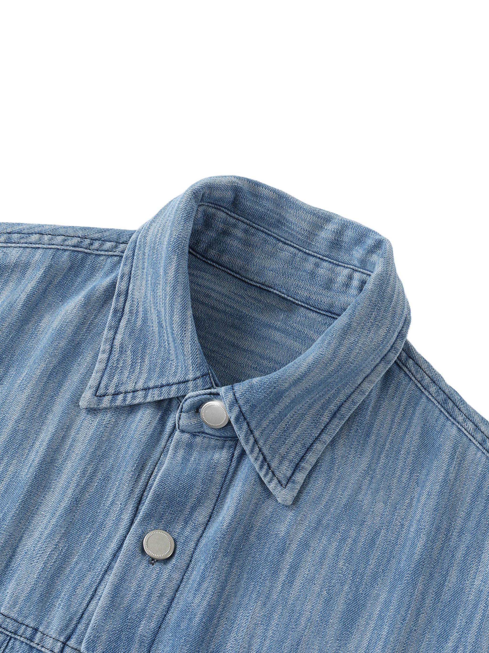 LIVELE09 Distressed Wash Short-Sleeve Shirt
