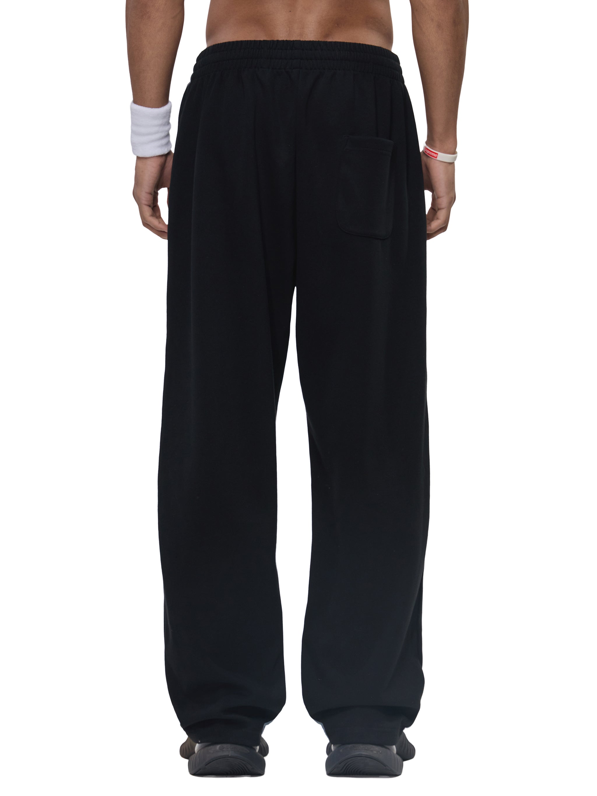 LIVELE09 Curved Stripe Straight Sweatpants