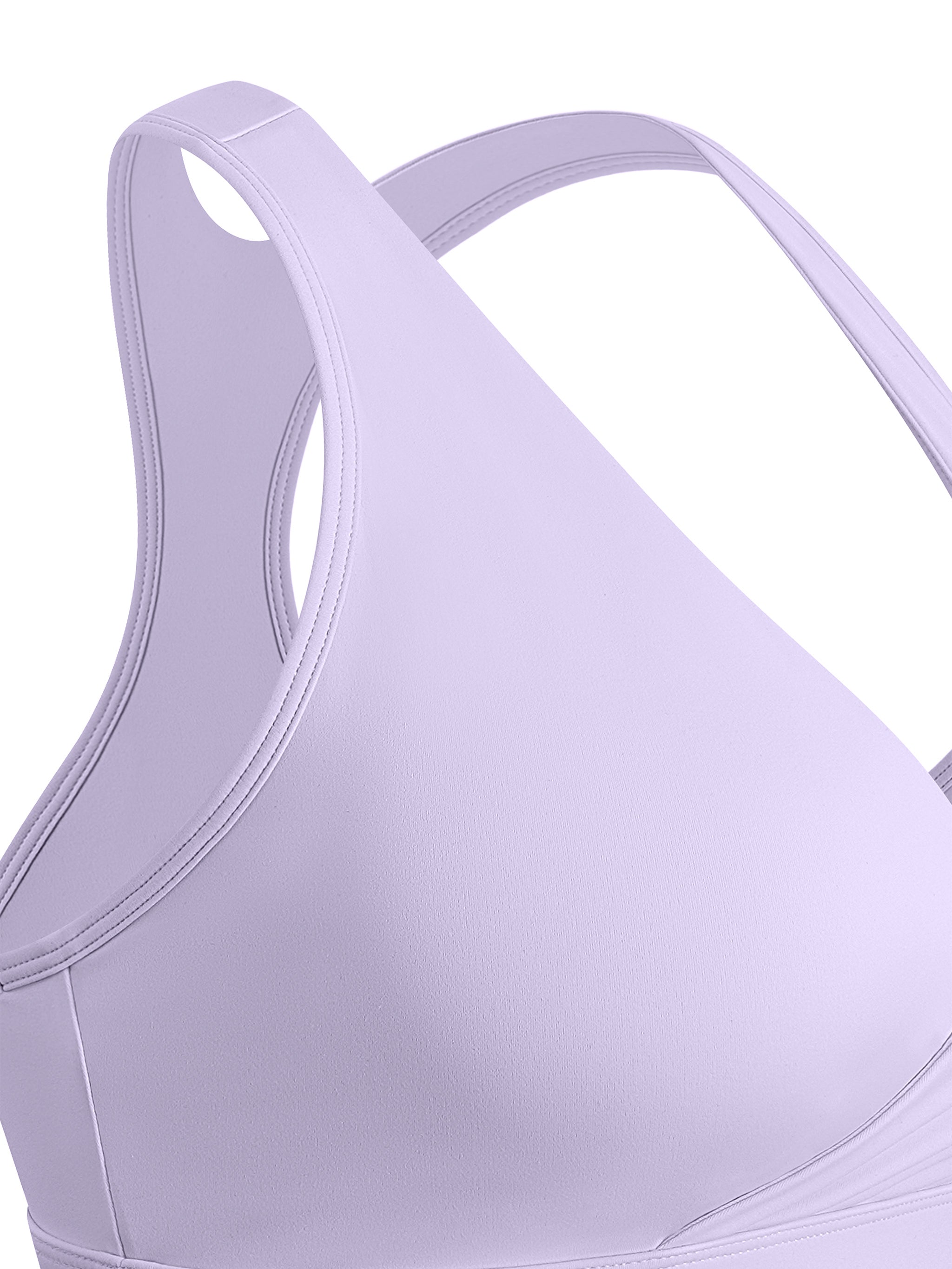 LIVELE09 Women's Crossover V-Neck Sports Bra