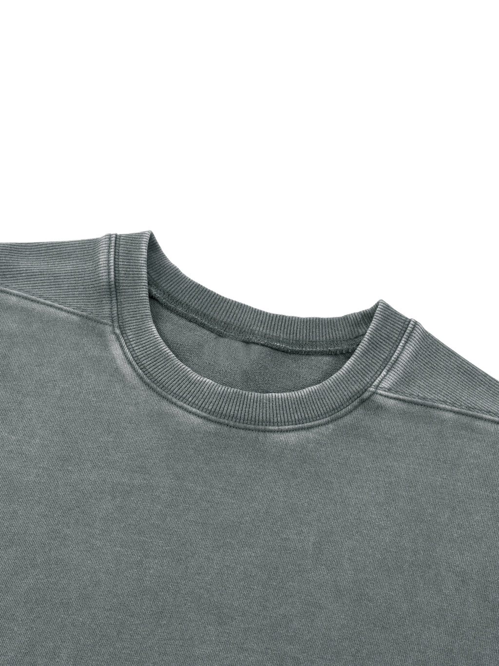 LIVELE09  Mineral Wash Boxy Raw Edge T-Shirt