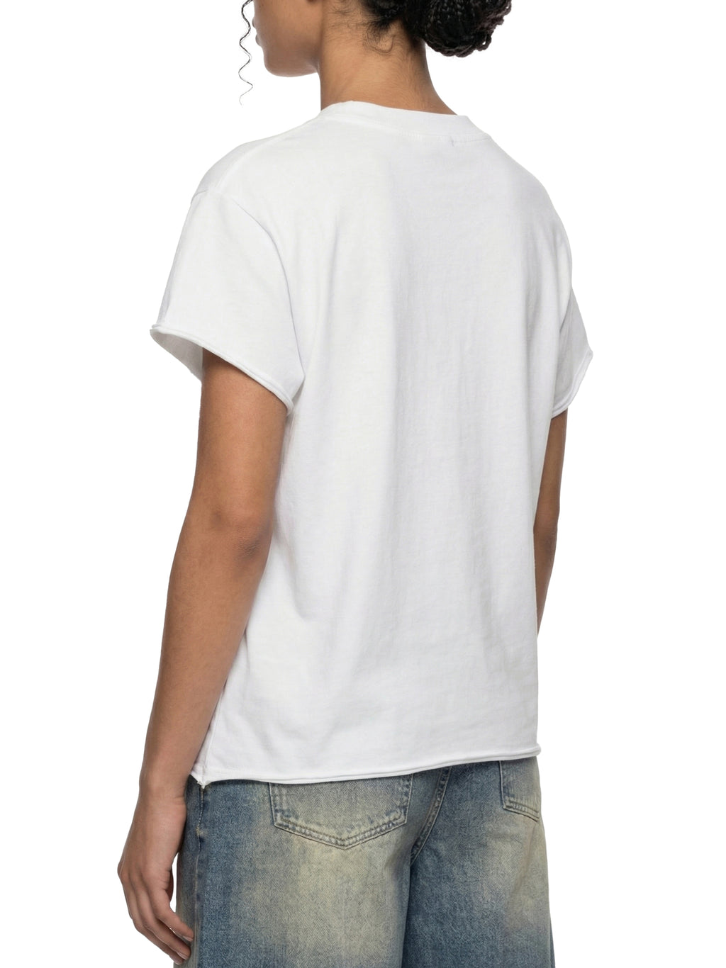 LIVELE09 Boxy Raw Edge T-Shirt