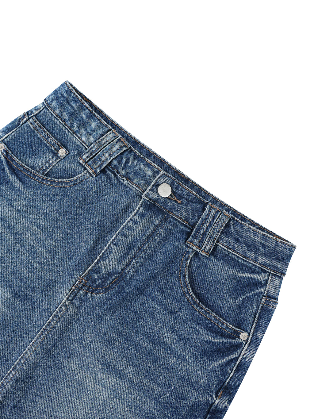 LIVELE09 Women’s Vintage Wash Denim Skirt