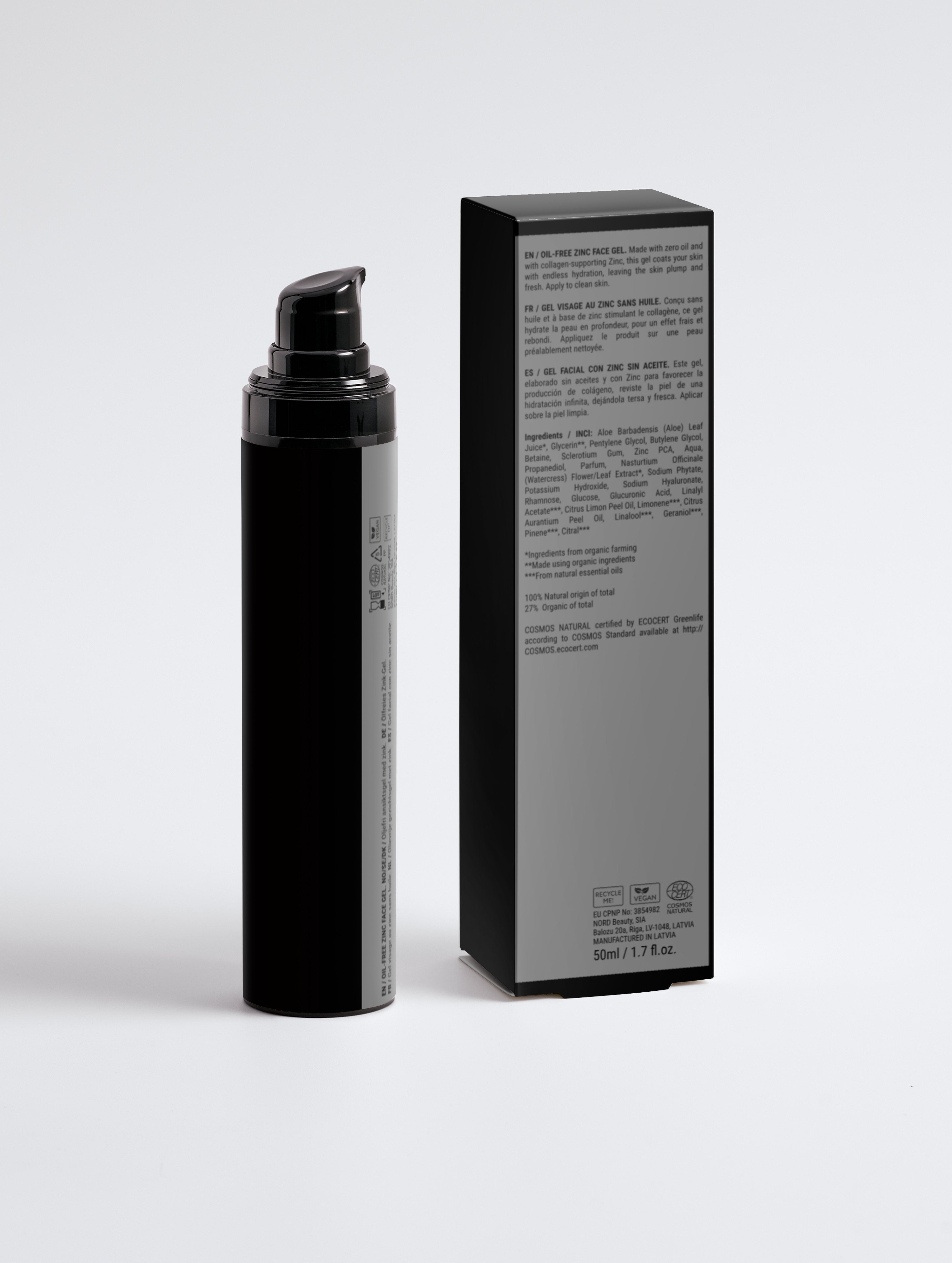LIVELE09 Oil-Free Collegen Zinc Face Gel for Men